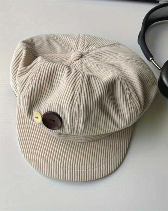Unisex Vintage Åttekantet Baskerlue