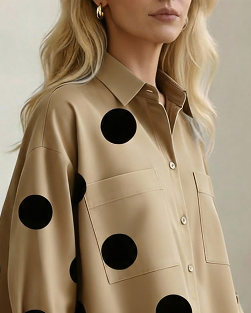 Skjorte Uregelmessig Jakkeslag Prikk