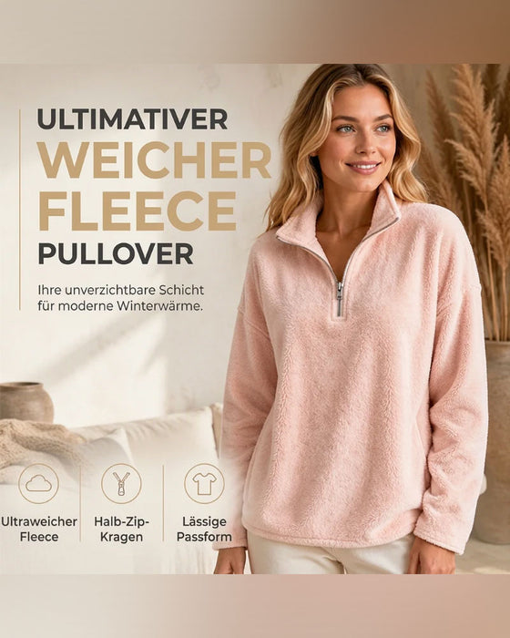 Sweatshirt Glidelås Liten Stående Krage Pullover