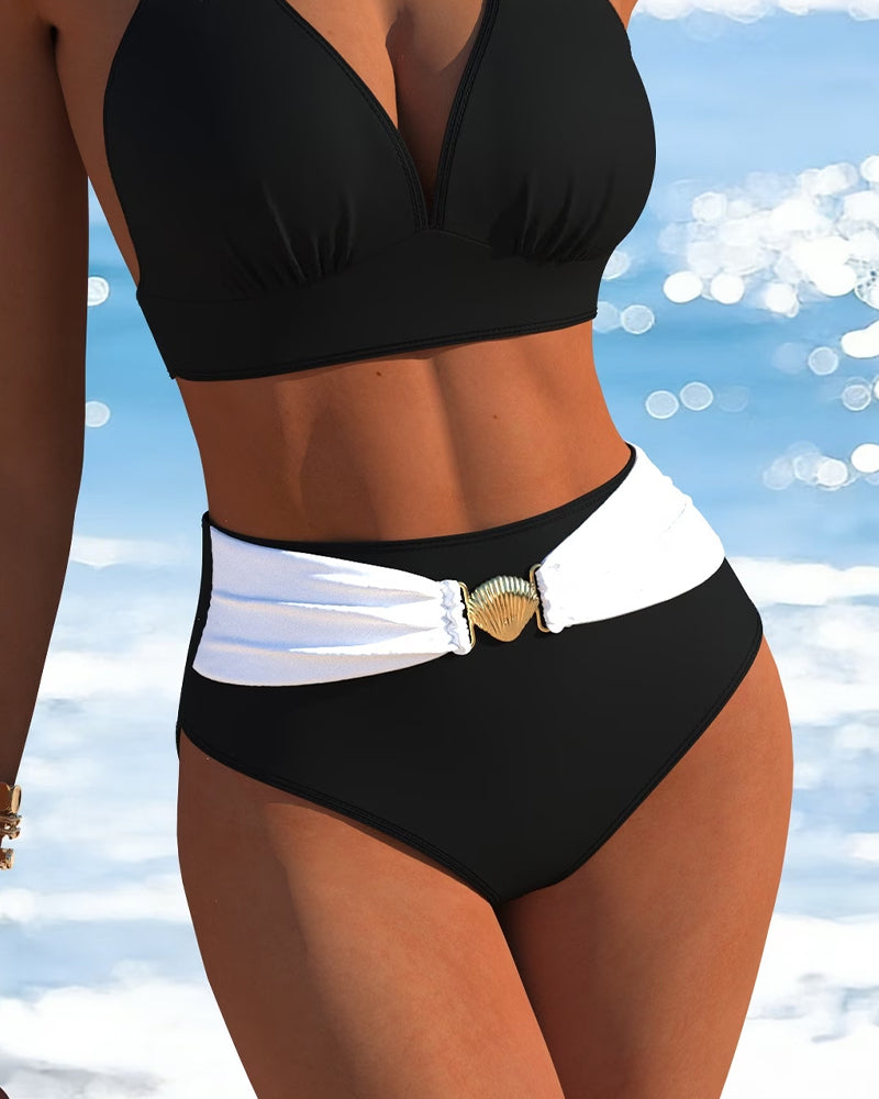 Bikini Dobbel String Halsstropp Designer