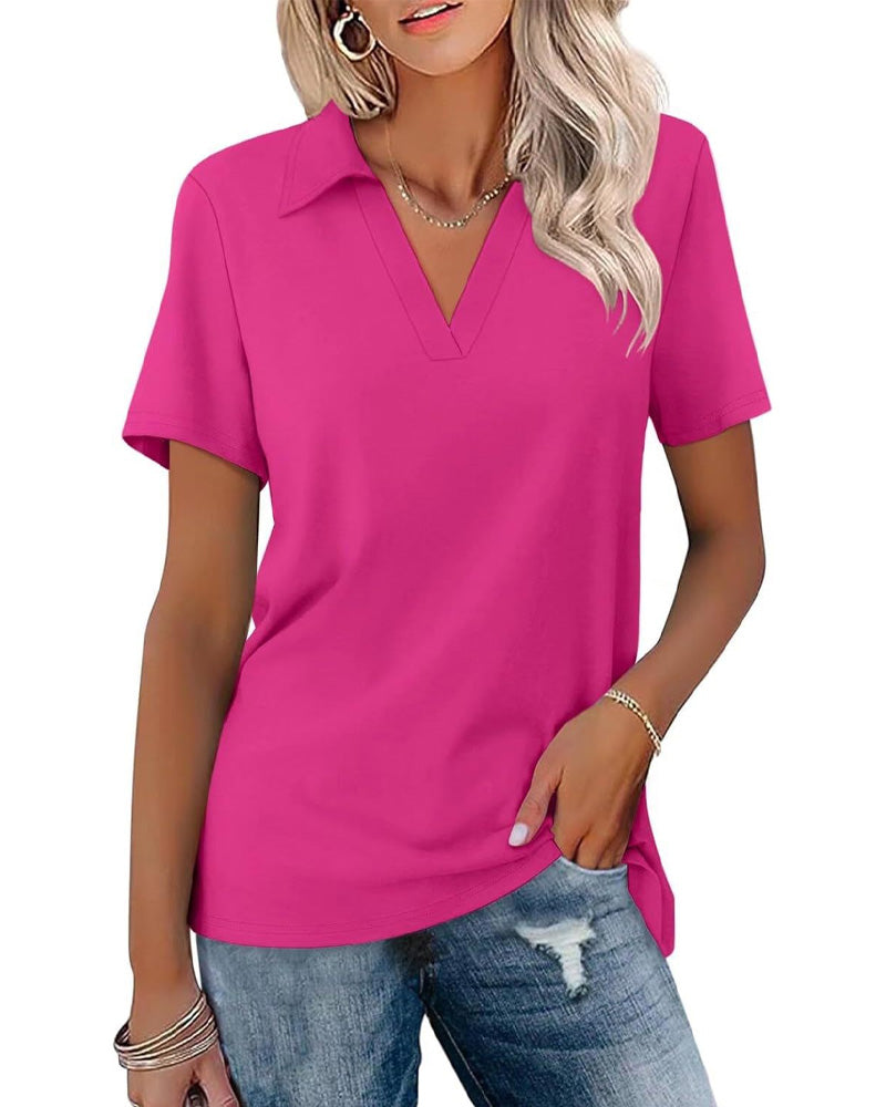 T-Shirt Kort Erme V-Hals Polo