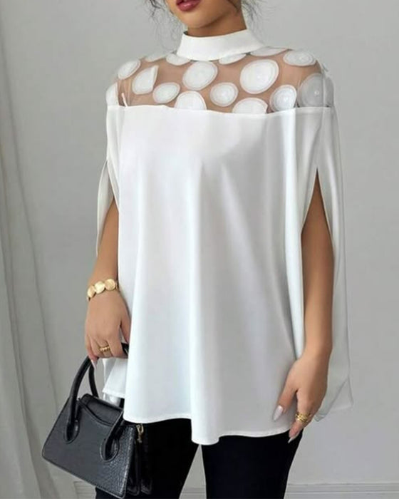 Bluse Off-the-shoulder Flagermuserm Elegant