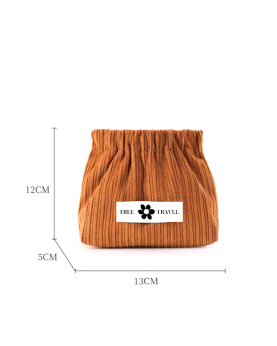 Corduroy Elastisk Hårstrikk Organizer