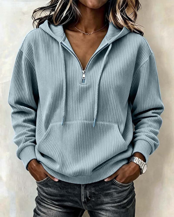 Hoodie Mote Lang Erme