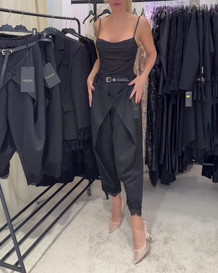 Bukser Modisk Knipling Stitching Harem