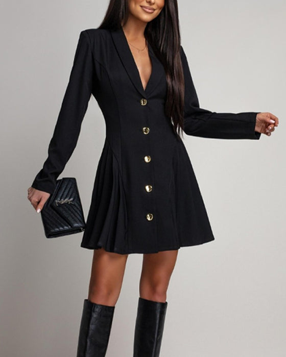 Kjole Metallspenne Slim Fit Dress