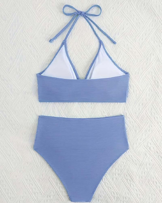 Bikini Halter Høy Midje