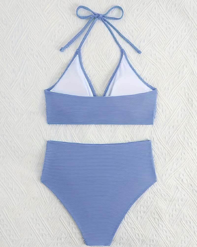 Bikini Halter Høy Midje