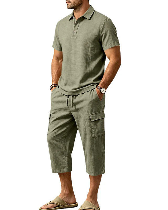 Set Polo Topp Capri Bukser