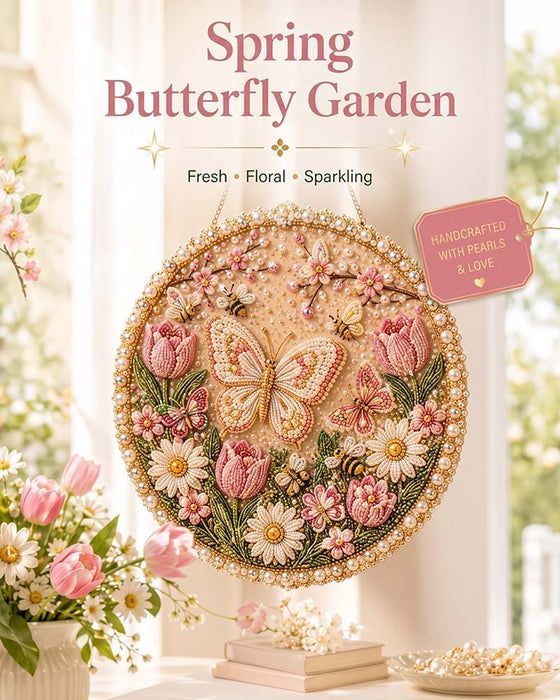 🌸🌻 Perlkunst-Hengekranssett for Årstider og Høytider 🍂🎄