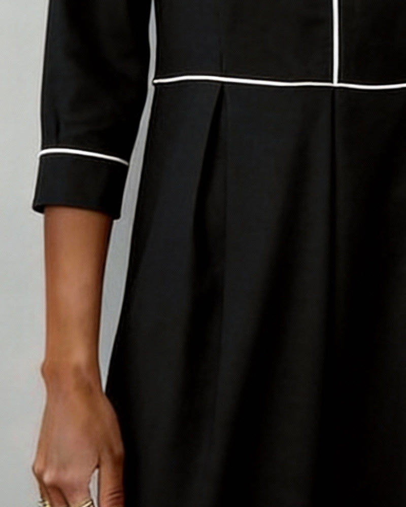 Kjole Stilig Kontrastfarge