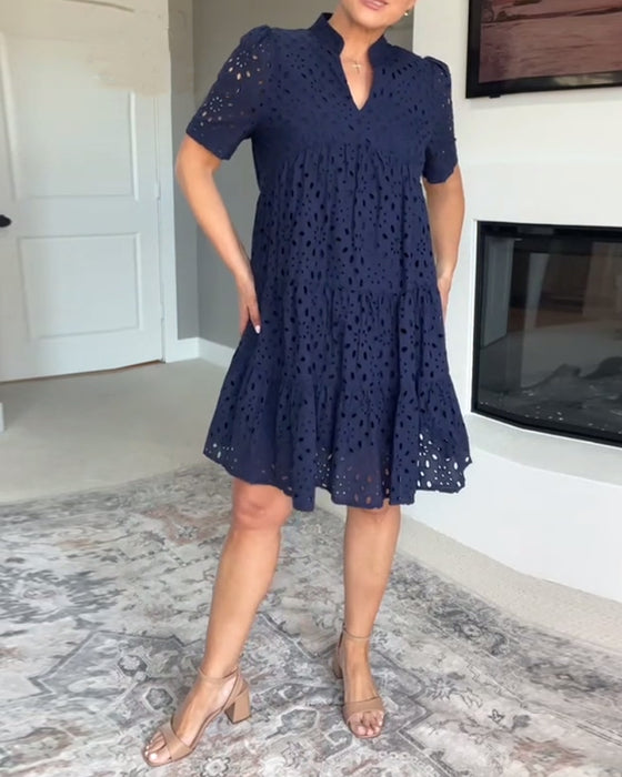 Kjole Ståkrage Hull A-Linje