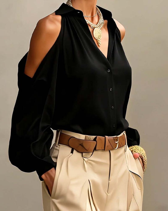 Bluse Off Shoulder Mote