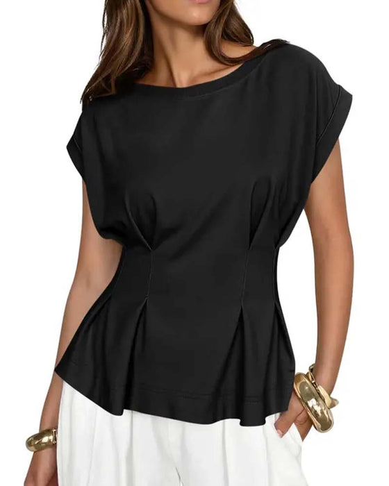 T-Shirt Cap Erme Rynket Midje