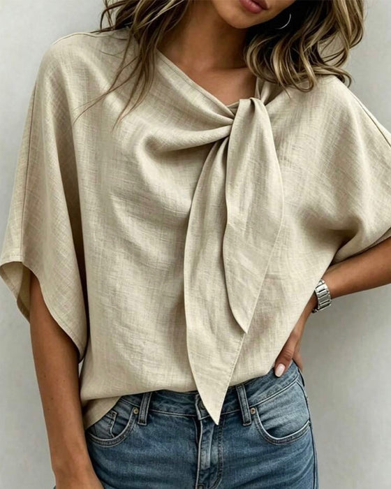 Bluse Avslappet Enfarget