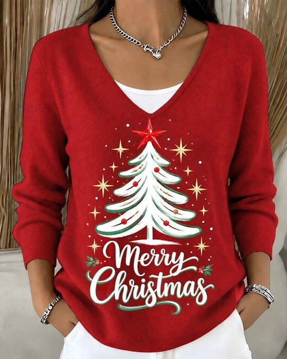 Topp Jul Tre Trykk Lang Erme