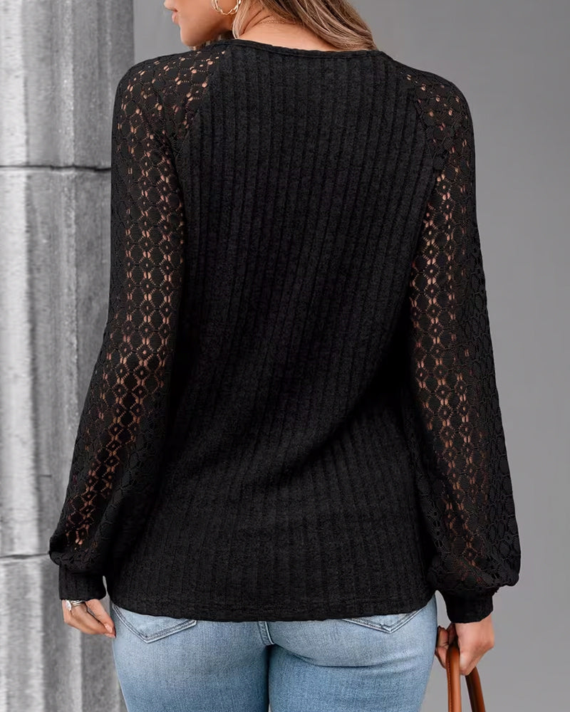 Topp V-hals Børstet Armhullsstripe