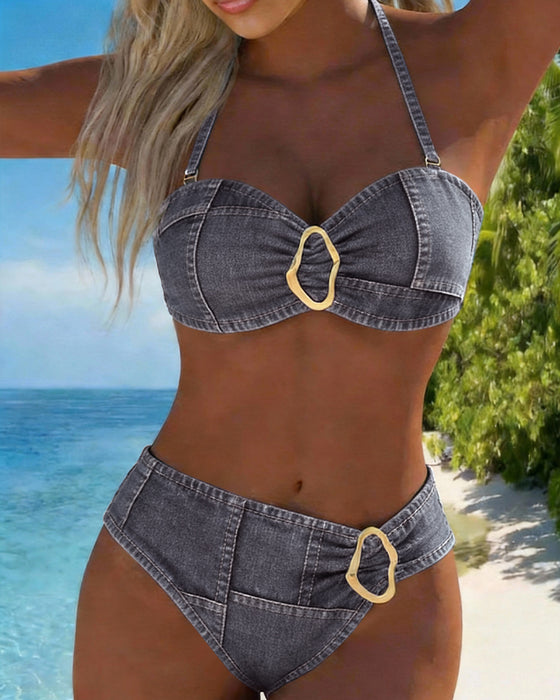 Bikini Seler Metallspenne To-Delt