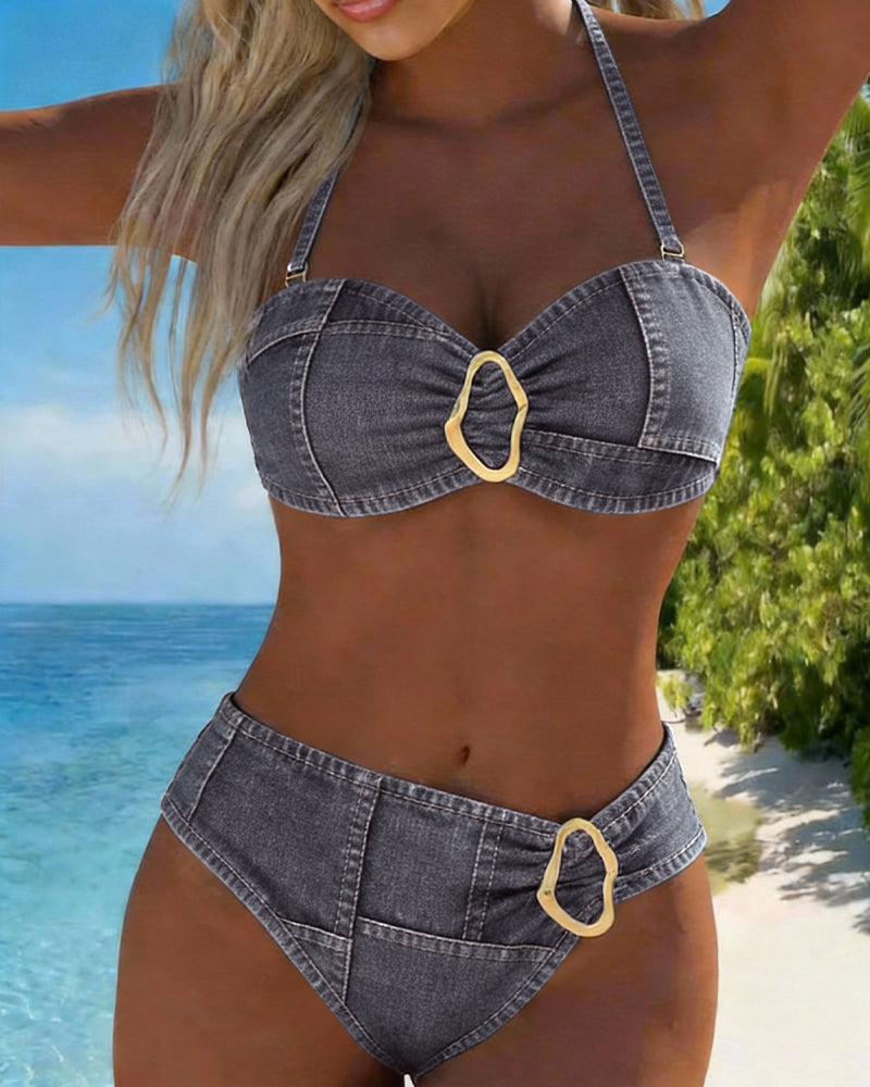 Bikini Seler Metallspenne To-Delt