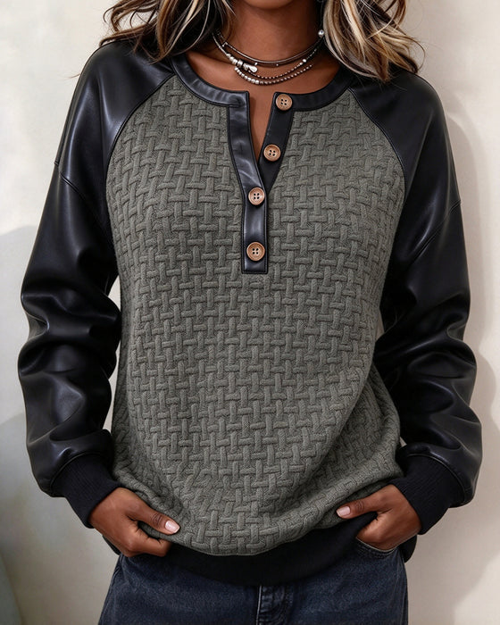 Topp Patchwork Raglanerm