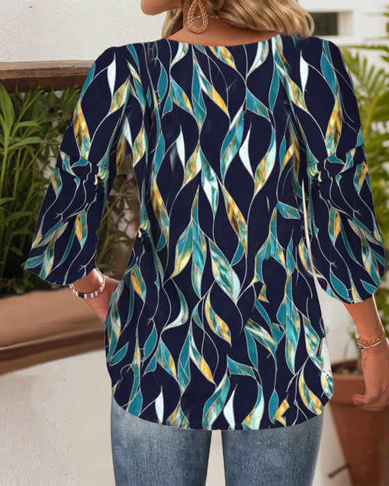 Bluse Casual V-Hals