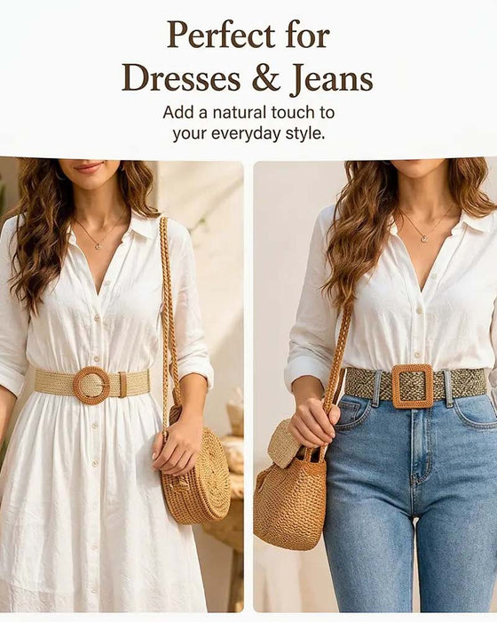 Belte Boho Stil Spenne Elastisk