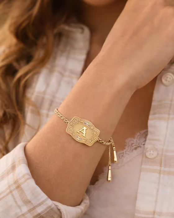 Armbånd Preget Bokstav