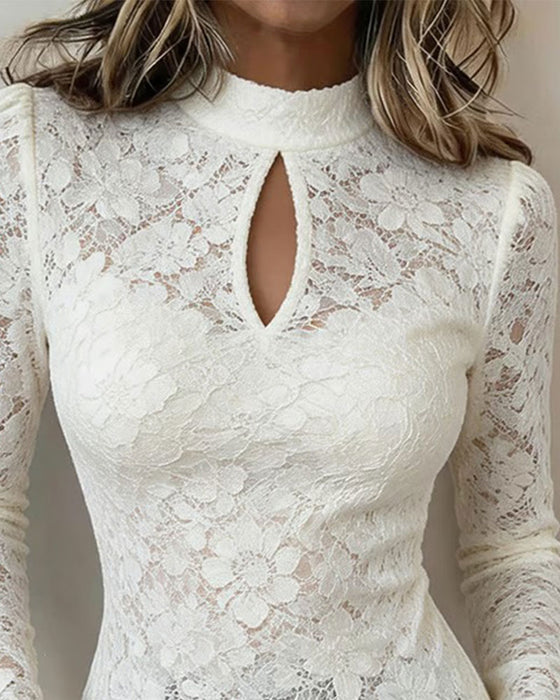 Topp Liten Turtleneck Hul Blonde Slim-Fit