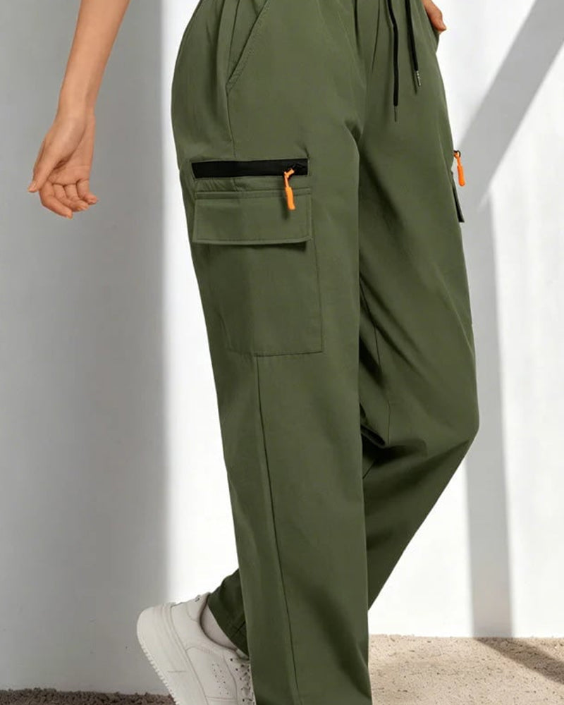 Pants Snøre Løs Casual Cargo