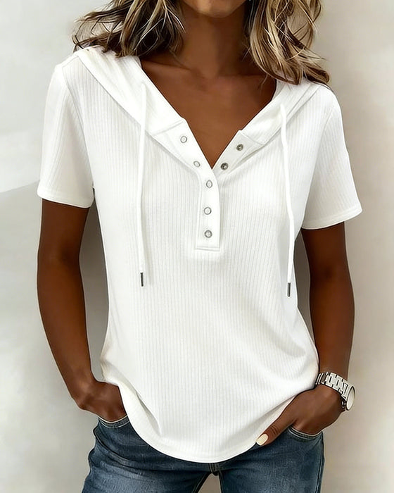Bluse Hette Kortermet Henley