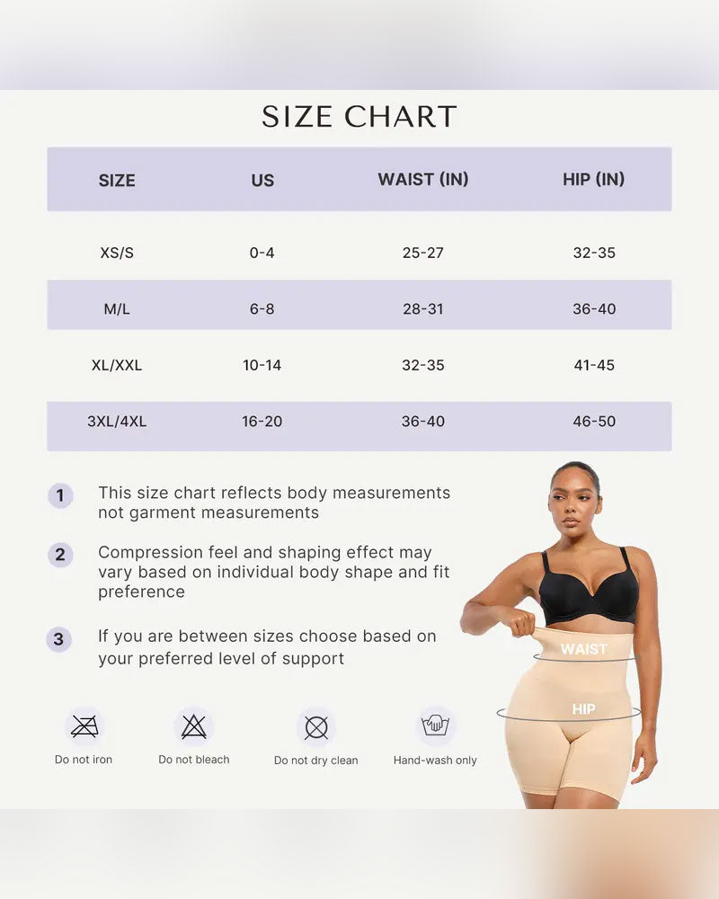 Shapewear For Kvinner Sømløs Høy Midje Magekontroll