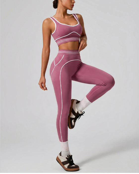 Set Sport Tank Høy Midje Yoga