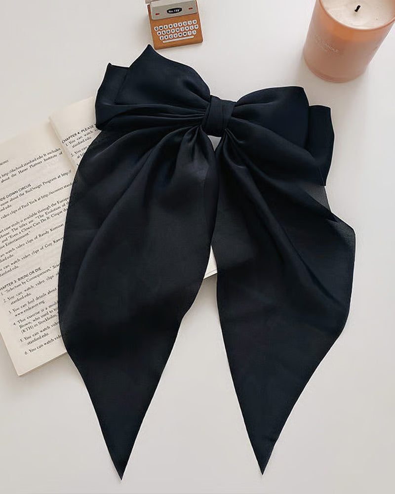 🔥 Stor Sløyfe Hårklemme For Kvinner – Bryllup & Hverdag Hestehale Accessory Med Lang Hale