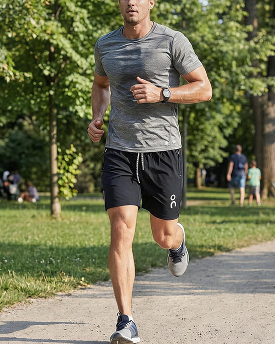 Shorts Løs Avslappnet Dragsnor Elastisk Midje