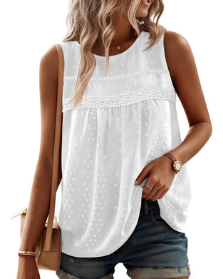 Tanktopp Ermeløs Ensfarget Avslappnet