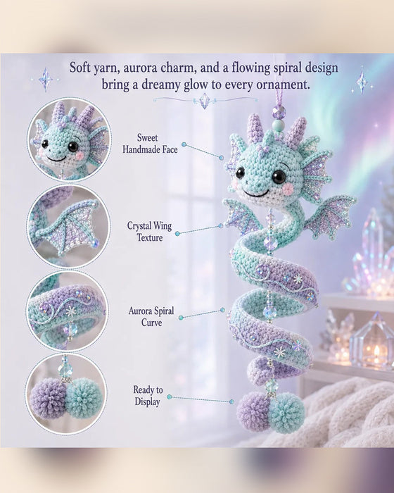 🐉 Nybegynnervennlig DIY-sett for et fortryllet drage-spiralhengende ornament | Komplett sett inkludert alle verktøy og en trinn-for-trinn-veiledning 💕