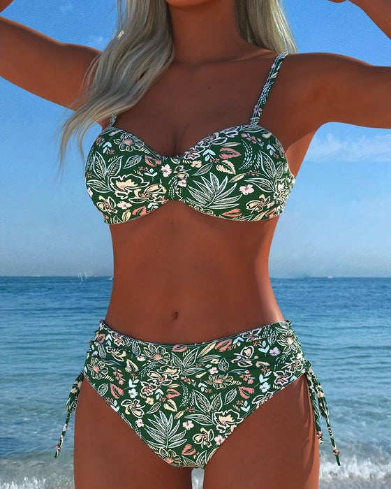 Bikini Blomst-Delt String