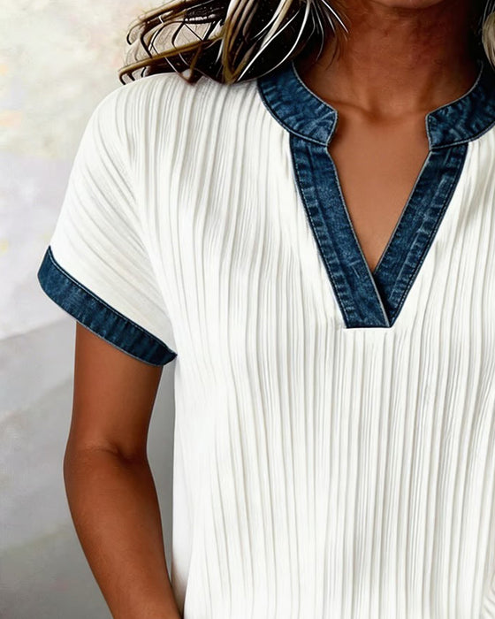 T-shirt Ribbet Jeans Sammensatt