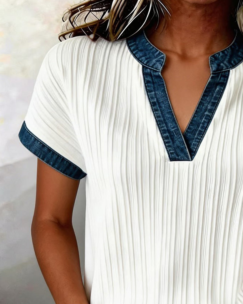 T-shirt Ribbet Jeans Sammensatt