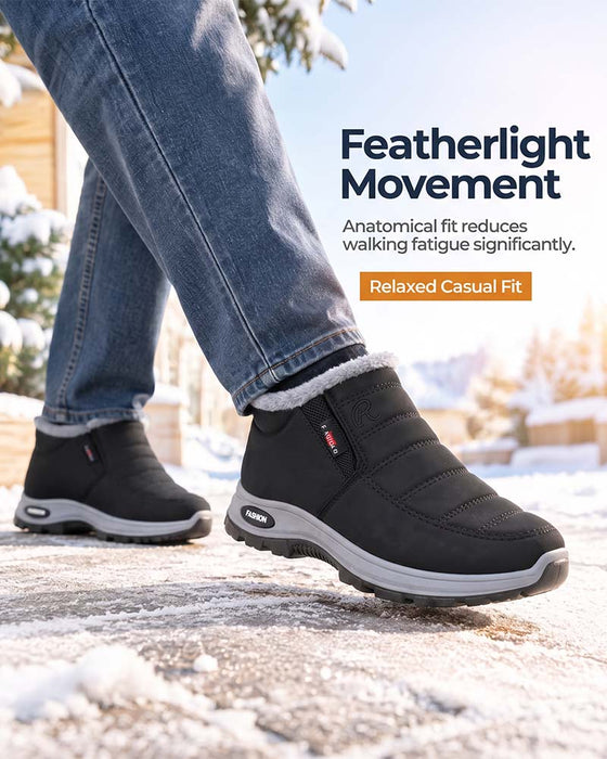 Vinter Tykt Fôrede Snøstøvler, Slip-On Varme Casual Sko For Dame Og Herre