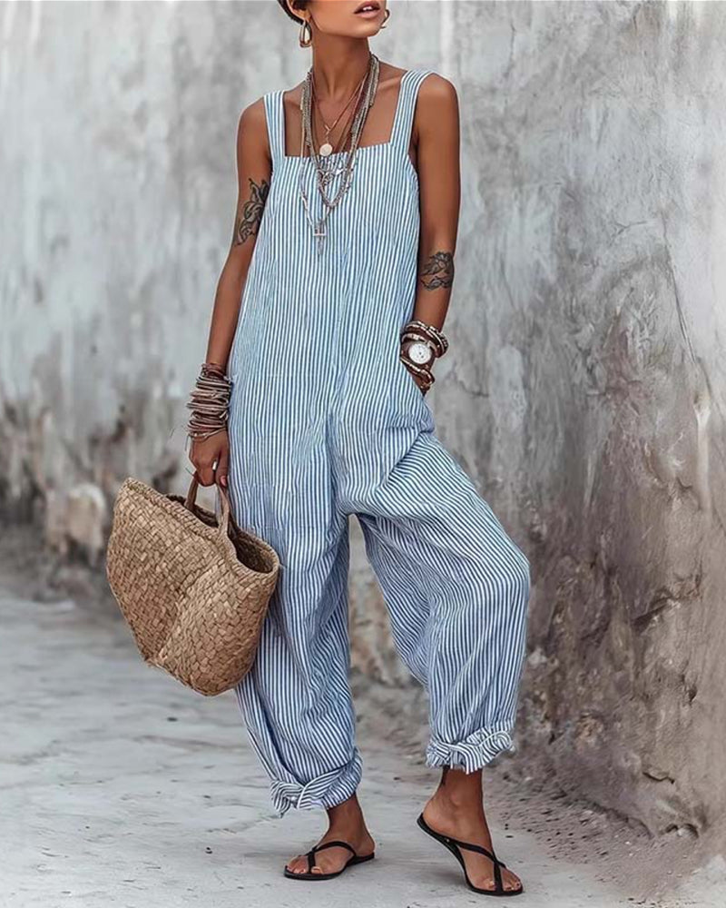 Jumpsuit Bred Stropp Stripede Overall