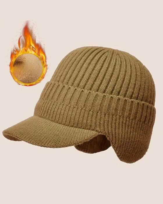 Hatt Utendørs Riding Elastisk Varm Ørebeskyttelse Strikket