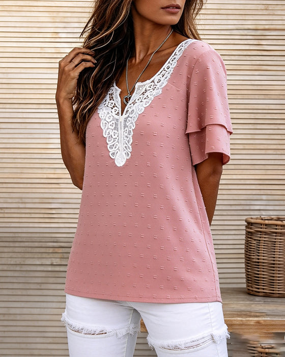 Bluse Knipling V-hals