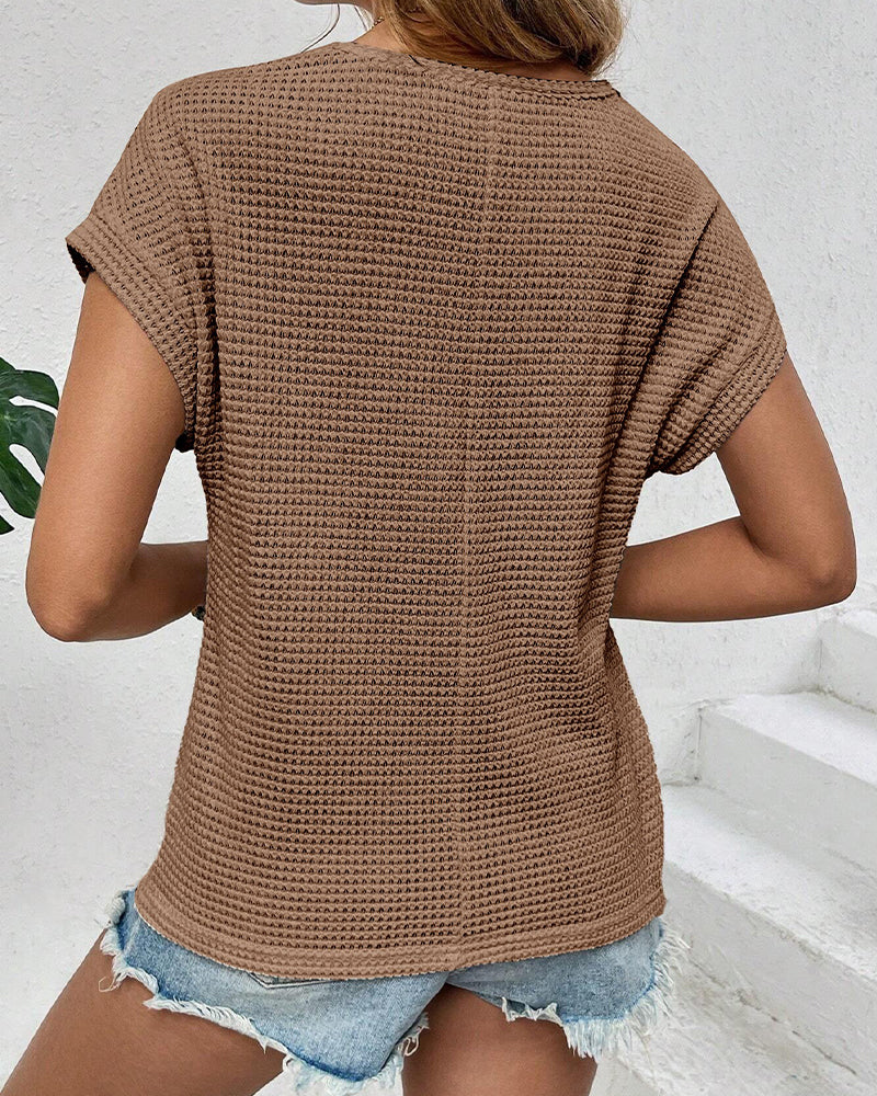 T-Skjorte Raglan Nett Hul Ut Pustende