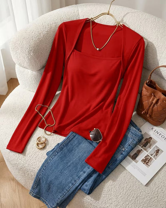Bluse Stilig Slim Langermet