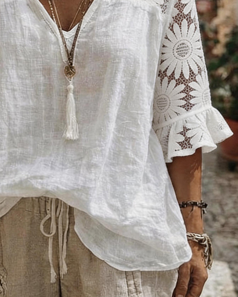 Bluse Tusenfryd Blonde Lappeteppe