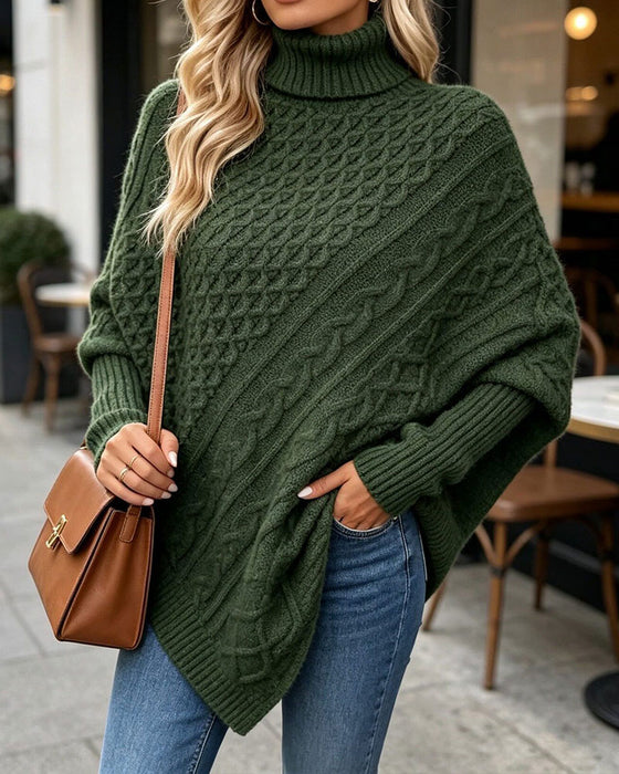 Genser Uregelmessig Ensfarget Pullover