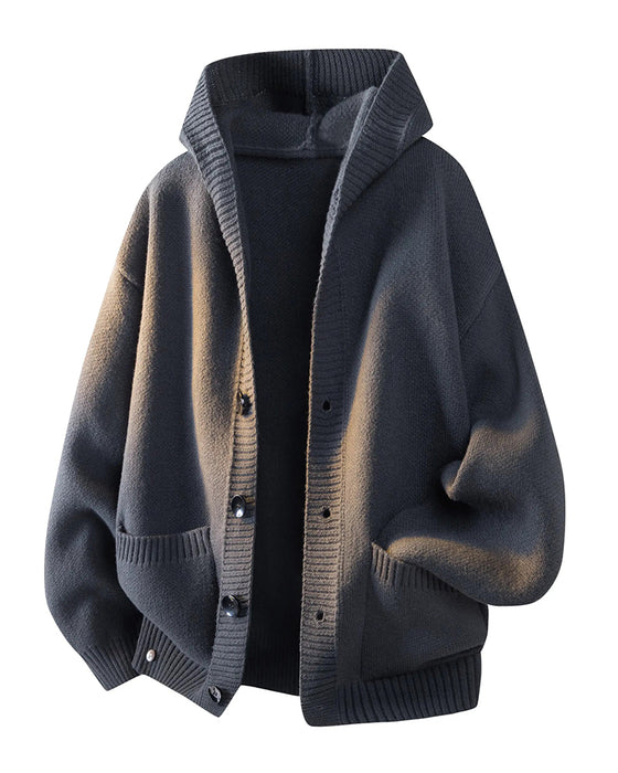 Cardigan Hetta Knapp Lomme Herre