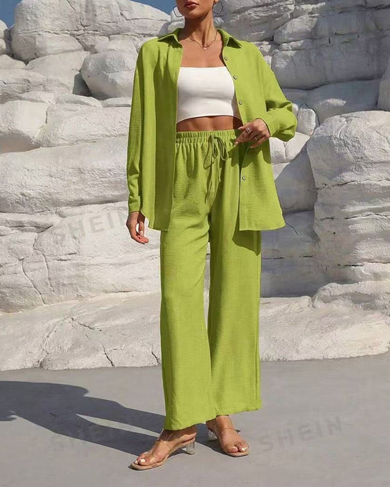 Sett Lang Erme Casual Solid