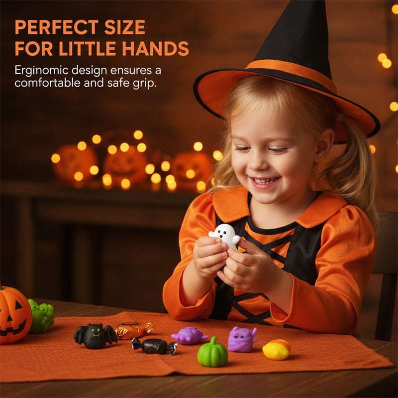 Halloween-squishies stressavlastende lekesett